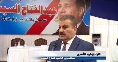 مدير السجون: العفو الرئاسى شمل الشباب حرصا من القيادة السياسية على مستقبلهم