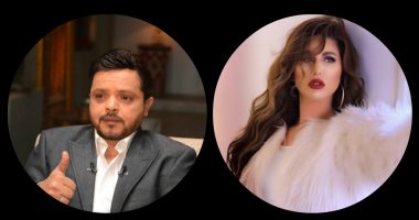 مى سليم أمام محمد هنيدى فى مسرحية "صراع فى الفيلا"
