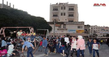 صور.. أهالى درعا بسوريا يعيشون أجواء فرحة عيد الأضحى المبارك