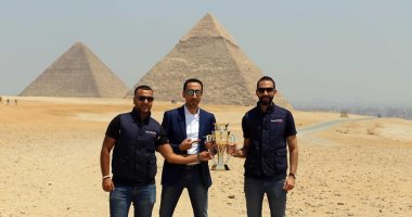 صور.. جولة لكأس السوبر الإماراتى فى أهرامات الجيزة