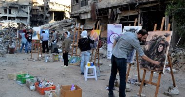 صورة اليوم.. سوريا "لسه جميلة" بريشة وعيون شبابها