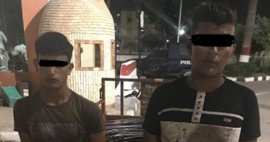 صور.. ضبط لصين سرقا حديد تسليح خاص بمسجد تحت الإنشاء فى دمياط الجديدة 