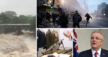 صور.. العالم هذا الصباح.. فوز سكوت موريسون رئيسا للوزراء بأستراليا.. الإعصار لين يتراجع للفئة الثالثة فى هاواى.. مظاهرات فى تشيلى ضد مشروع قانون عمالة الشباب.. مايك بنس يزور المتحف الوطنى للحرب العالمية الثانية