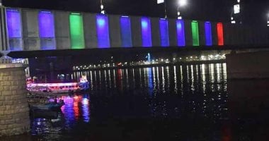 محافظ سوهاج يعلن البدء فى جانبى كوبرى أخميم بالاضاءة الملونة