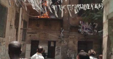 حريق يلتهم 3 منازل بحى عابدين