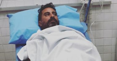 صور.. هادى الباجورى يتعرض لوعكة صحية.. وياسمين رئيس: "سلامتك يا حبيبى"