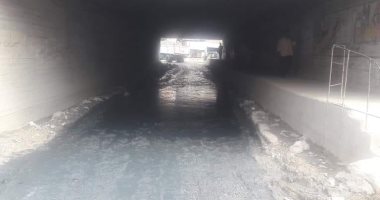 شكوى من إغلاق نفق المعهد الدينى فى الوراق بسبب مياه الصرف الصحى      