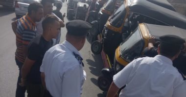 رئيس حى الزاوية الحمراء: مصادرة "التكاتك" الغير  مسجل بيانتها بالحى