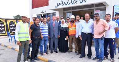 بالصور.. محافظ كفر الشيخ يطلق حملة تطعيم العاملين بقطاع مياه الشرب والصرف الصحى ضد الأمراض المعدية