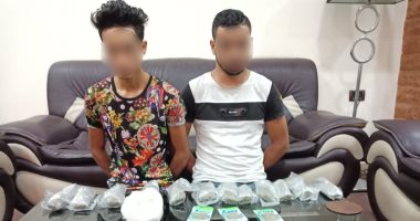 مباحث عين شمس تضبط عاطلين قبل ترويجهما كيلو مخدر الفودو ومواد تصنيعه