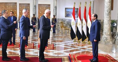 3 نواب لوزراء الخارجية والنقل والصحة يؤدون اليمين أمام الرئيس السيسى