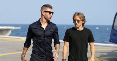 وصول مودريتش وراموس إلى موناكو لحضور حفل الاتحاد الاوروبى