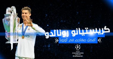 رونالدو يفوز بجائزة افضل مهاجم فى دورى ابطال اوروبا موسم 2017 - 2018