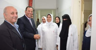رئيس جامعة المنوفية يتفقد مستشفى الطلبة