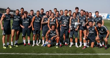جوائز الاتحاد الأوروبى تزين تدريبات ريال مدريد قبل مباراة ليجانيس