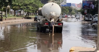 السيطرة على انفجار خط مياه رئيسى بسنتريس فى المنوفية