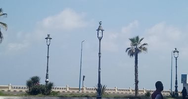 اضبط مخالفة.. إضاءة لأعمدة الإنارة بكورنيش الإسكندرية فى وضح النهار