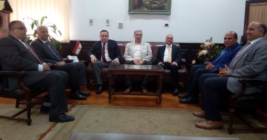 جامعة الإسكندرية تستقبل المحافظ الجديد فى أولى جولاته