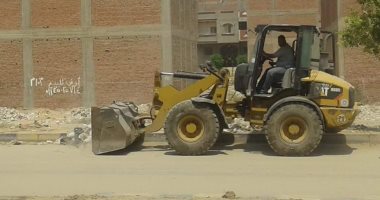 صور .. رفع 180 طن قمامة ومخلفات وجرد شوارع مدينة الخانكة