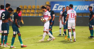 التعادل السلبى مستمر بين الزمالك وإنبى بعد 30 دقيقة