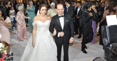 الفنان خالد زكى يحتفل بزفاف نجله إلى سارة أشرف بحضور نجوم الفن والسياسة