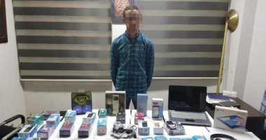 القبض على ملثم وراء سرقة محل هواتف بتهديد زجاجة مياه نار بالتجمع