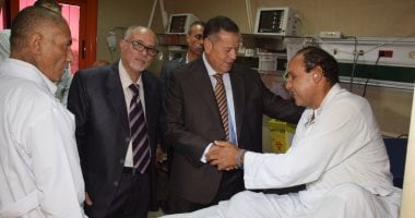 صور ...محافظ بنى سويف يتواصل مع رئيسة هيئة التأمين الصحى فى أولى جولاته