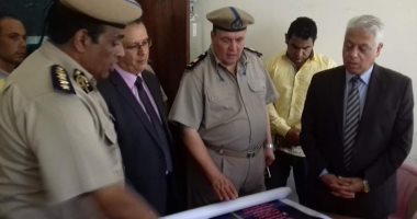 صور..مدير أمن البحيرة يتفقد إدارة شرطة النجدة بدمنهور