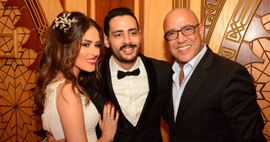 صور.. عقد قران حامد الشراب نجم مسرح مصر بحضور نجوم الفرقة