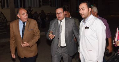 صور.. جولة مفاجئة لمحافظ الإسكندرية لمستشفى أبو قير العام