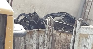 جهاز شئون البيئة بالغربية يصادر 5 أطنان إطارات كاوتشوك قبل حرقهم
