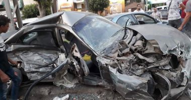 إصابة 6 أشخاص فى حادث تصادم سيارتين على طريق "بورسعيد - دمياط"