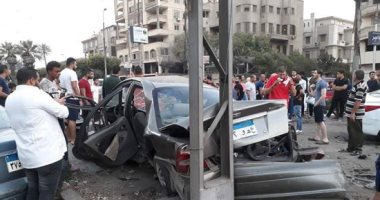 "النيابة" تنتقل لمعاينة حادث اصطدام ترام مصر الجديدة بـ 7 سيارات