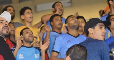 صور.. جماهير المحلة تشعل تدريبات الفريق قبل مباراة الأوليمبى