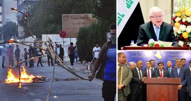 صور.. اشتعال الأوضاع فى البصرة العراقية.. قتلى ومصابون خلال مظاهرات احتجاجية على نقص المياه والطعام.. الجيش يعلن الانسحاب.. والرئيس العراقى يدعو لضبط النفس وضرورة محاسبة الأمن.. والعبادى: عازمون على حل الأزمة