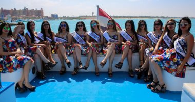 شاهد.. ملكات جمال العرب مصر فى جولة بحرية بالساحل الشمالى