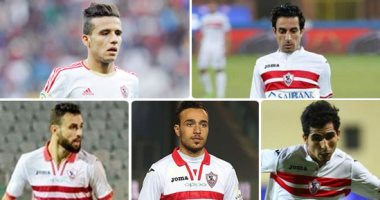 5 نجوم منسيين فى الزمالك.. أيمن حفنى يختفى فى ظروف غامضة و أحمد مدبولى يبتعد عن الأضواء .. حمدى النقاز ينتظر فرصة جديدة.. مصطفى فتحى الحاضر الغائب ومحمد عنتر يظهر على فترات