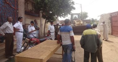 إزالة 6 مبانى بدون ترخيص وتنفيذ 6 حالات تنظيم بالأراضى الزراعية بالأقصر