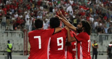 صور.. منتخب مصر يتقدم على النيجر 1 /0 بعد 15 دقيقة