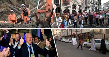 صور.. العالم هذا المساء.. ارتفاع حصيلة ضحايا زلزال اليابان لـ42 قتيلا.. الاشتراكيون يتصدرون نتائج انتخابات السويد التشريعية.. نساء بلجيكا يطالبن بحقوقهن فى الإجهاض.. والحياة تعود لطبيعتها بالبصرة العراقية