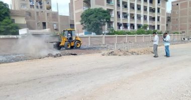 صور .. رفع 35 طن مخلفات وإزالة الاشغالات فى القليوبية