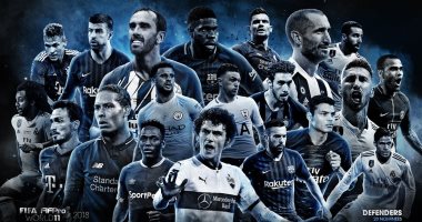 فيفا يعلن 20 مدافعا مرشحا للدخول فى التشكيلة المثالية 2018