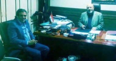 خالد يوسف يلتقى رئيس الجهاز التنفيذى لمياه الشرب لبحث مشروعات دائرته