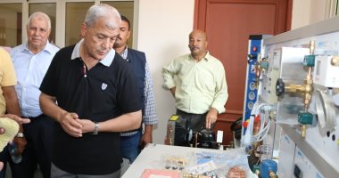 محافظ المنوفية يتابع الاستعدادات النهائية للمستشفى العسكرى ويزور المدرسة اليابانية