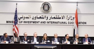 سحر نصر و5 وزراء يستقبلون وفد الشركات الأمريكية لبحث فرص الاستثمار