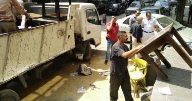 صور. . أمن الجيزة يشن حملة لإزالة الإشغالات وضبط الخارجين عن القانون  