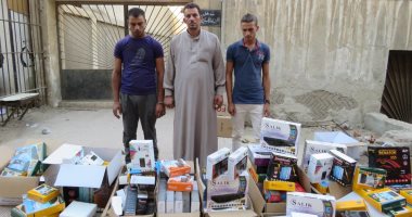مباحث المصنفات تضبط صاحب محل دش بحوزته 1790جهاز ريسيفر بطنطا