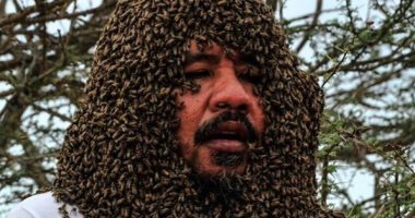 "يا جبروتك".. سعودى يكسو جسمه بـ 49 كيلو نحل علشان يدخل جينيس