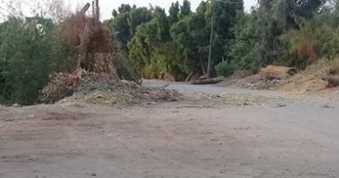 قارئ يشكو من غلق شارع بالمراغة بسبب تركم القمامة وروث المواشى
