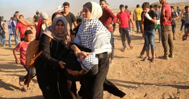 صور.. استشهاد فلسطينين أحدهما طفل برصاص الاحتلال الإسرائيلى شرق غزة